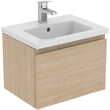 Ideal Standard Finesse Wall Hung Slim-Depth Vanity Unit - 1 Drawer - 370mm High