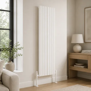 Kartell K-Rad Quebec Designer Vertical Tubes Radiator - Aluminium - 1775mm High