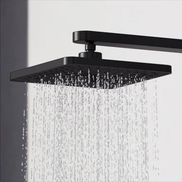 Ideal Standard Idealrain Alu+ Square Fixed Overhead Shower - Dual Spray