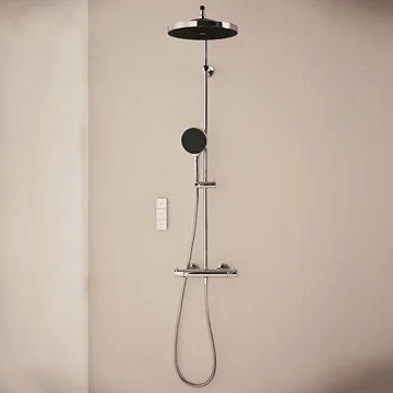 Ideal Standard Ceratherm T125+ Thermostatic Exposed Shower System with Remote Control