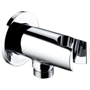 Methven Chrome Round Wall Outlet and Handset Bracket