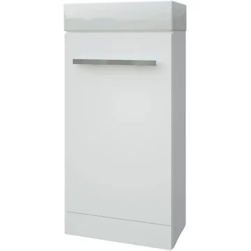 Kartell K-Vit Purity Floorstanding Cloakroom Vanity Unit with Basin - 1 Door - 410 x 815mm
