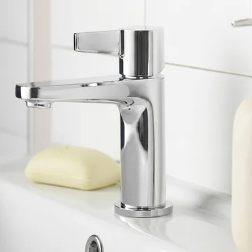 Methven Avoca Basin Mixer Tap with Press Top Waste - Slim Lever Handle - Deck Mounted