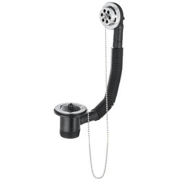 Deva 1 And 1/2 Inch Chrome Bath Waste with Overflow And Plug