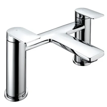 Methven Tasman Contemporary Bridge Bath Filler Tap - Flat Handles