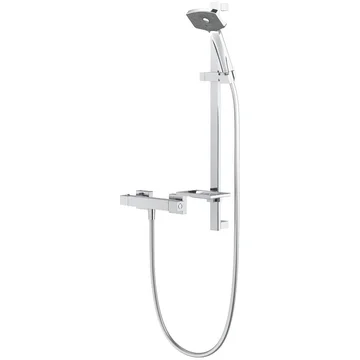 Methven Waipori Thermostatic Cool Touch Chrome Bar Shower Valve with Slide Rail Kit