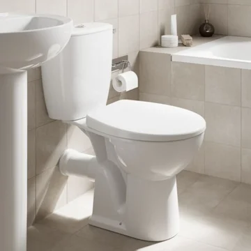 Twyford Alcona Floorstanding Close Coupled WC Pan with Cistern - Open Back