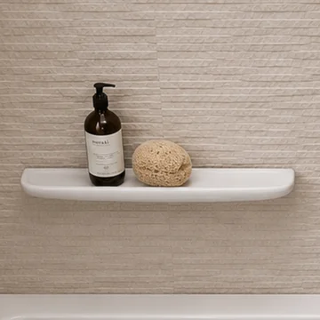 Twyford Alcona White Wall Mounted Ceramic Shelf