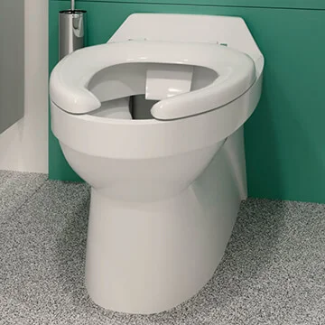 Twyford Sola School White Rimless Back-To-Wall WC Pan - SA1512WH