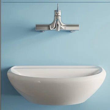 Twyford Sola 500 x 400mm White Medical Washbasin