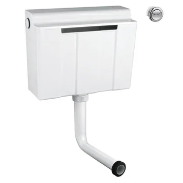 Grohe Concealed Dual Flush Cistern with Chrome Button - 3 and 6 Litres - 390 x 146 x 323mm - Image