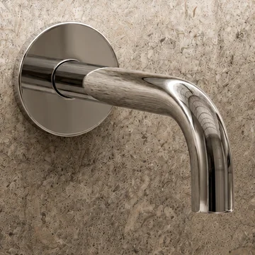JTP Florence Wall Mounted Chrome Basin Spout