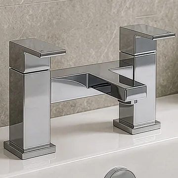 Joseph Miles Foster Chrome Deck Mounted Bath Mixer Tap