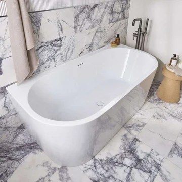 Tavistock Cadence Freestanding Double Ended Back To Wall Bath