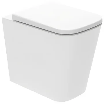 Roper Rhodes Aruba White Square Rimless Back To Wall WC Pan - 340 x 510mm