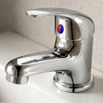 Joseph Miles Miton Cloakroom Monobloc Basin Mixer Tap - Chrome - Lever Handle - Image