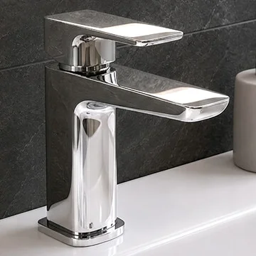 Joseph Miles Luxe Single Lever Deck Mounted Mono Basin Mixer Tap With Waste