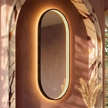 Origins Living Kingsley Capsule Borderlit LED Mirror with Demister Pad - 500 x 1000mm