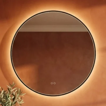 Origins Living Kingsley Round Borderlit LED Mirror with Demister Pad - 800 x 800mm