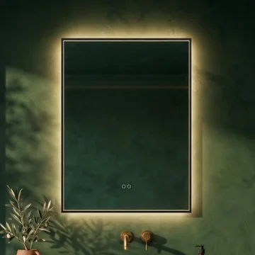Origins Living Kingsley Rectangular Borderlit LED Mirror with Demister Pad - 600 x 800mm
