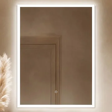 Origins Living Celo Rectangular LED Frontlit Mirror with Demister Pad - 600 x 800mm