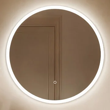 Origins Living Celo Round LED Frontlit Mirror with Demister Pad - 600 x 600mm