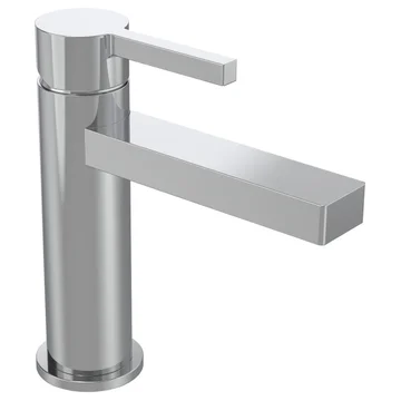 Tavistock Cohort Monobloc Basin Mixer Tap with Click Waste - Stick Handle - Deck Mounted