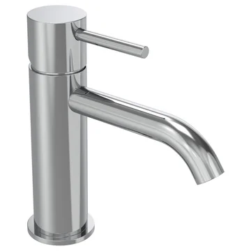 Tavistock Cohort Monobloc Bathroom Sink Mixer Tap with Click Waste - Stick Handle - Deck Mounted - Image