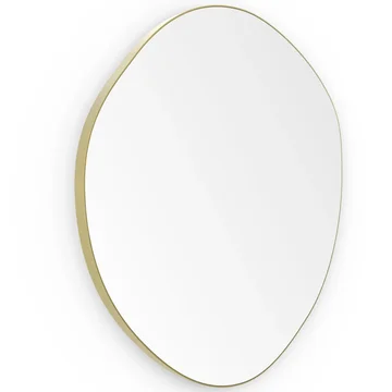 Origins Living Oslo Organic Brushed Brass Mirror - Stainless Steel Frame