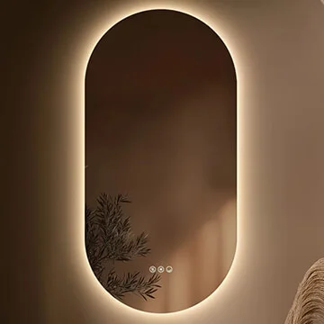 Origins Living Claris Capsule LED Backlit Mirror with Demister Pad