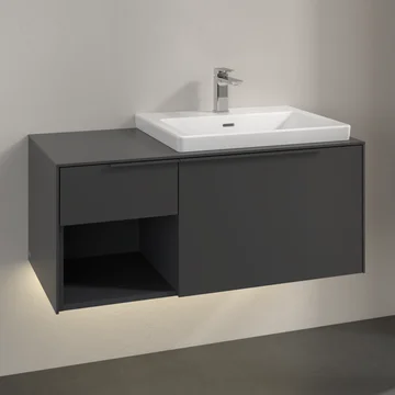Villeroy And Boch Subway 3.0 1001mm Wide Two Drawer Vanity Unit With Interior LED Lighting