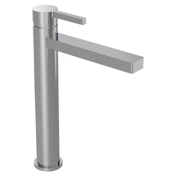 Tavistock Cohort Tall Basin Mixer with Click Waste and Straight Spout - Stick Handle - 270mm High