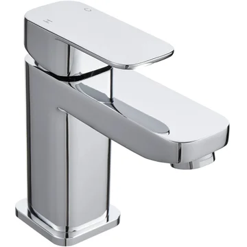 Kartell K-Vit Dakota Contemporary Mono Basin Mixer Tap with Waste - Flat Handle