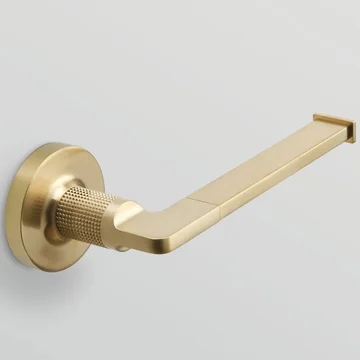 Origins Living Baxter Brushed Brass Open Toilet Roll Holder
