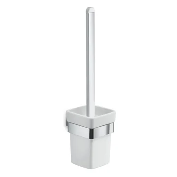 Origins Living Spluga Chrome Square Toilet Brush and Holder Set