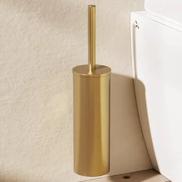 Crosswater MPRO Brass Wall Mounted Toilet Brush Holder Set