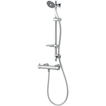 Methven Kiri Chrome Thermostatic Bar Shower Valve with Satinjet Handset and Easy Fit Kit