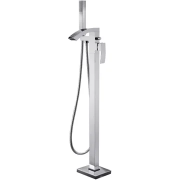 Kartell K-Vit Flair Floorstanding Bath Mixer Tap with Shower Handset and Hose
