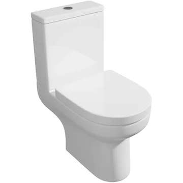 Kartell K-Vit Bijoux Close Coupled Rimless WC Pan with Cistern - Open Back - 375 x 650mm