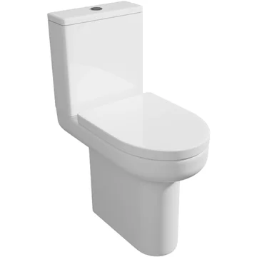 Kartell K-Vit Bijoux Rimless Comfort Height Close Coupled WC with Cistern - Open Back