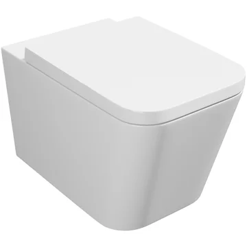 Kartell K-Vit Genoa Square Wall Hung Toilet with Soft-Close Seat - 340 x 550mm