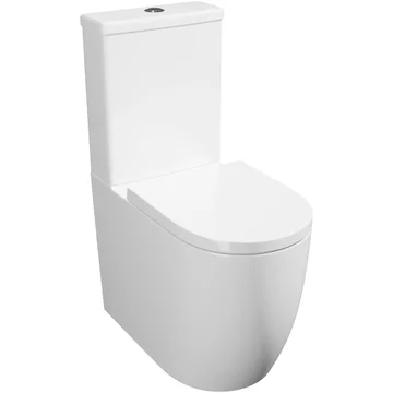 Kartell K-Vit Genoa Round Comfort Height Close Coupled WC with Cistern and Seat - 395 x 620mm