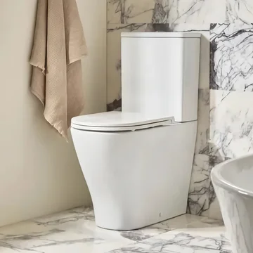 Tavistock Cadence Round Rimless Fully Enclosed Closed Coupled Toilet with Cistern - 368 x 625mm