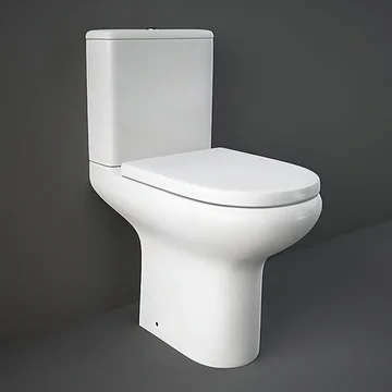 RAK Compact Deluxe Full Access Rimless Close Coupled Toilet with Cistern - 365 x 625mm