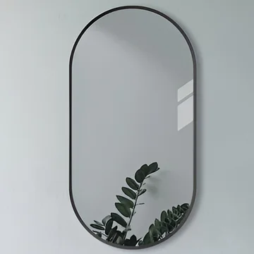 Joseph Miles Alvina Oblong Mirror - Aluminium Metal Frame - 400 x 800mm - Image