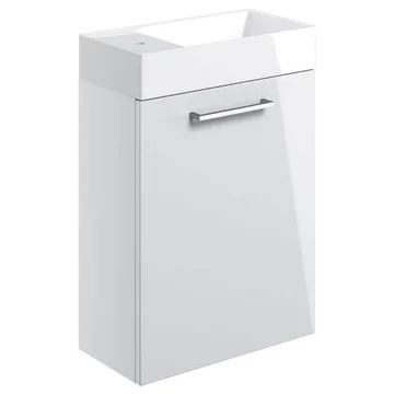 Joseph Miles Alvin Wall Hung Vanity Unit with Basin - 410 x 500mm - 1 Door