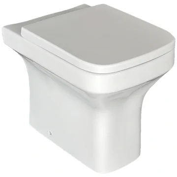 Kartell K-Vit Ozone Square Rimless Back To Wall WC Pan - 360 x 530mm
