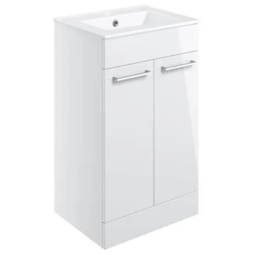 Joseph Miles Alvin Floorstanding Vanity Unit with Basin - 510 x 830mm - 2 Doors