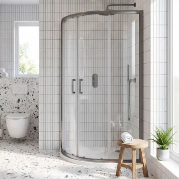 Nuie Rene Quadrant Double Sliding Shower Enclosure - SMQU8-E6