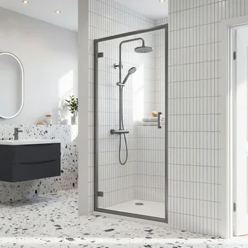Nuie Rene 6mm Glass Hinged Shower Door - SMHD70-E6